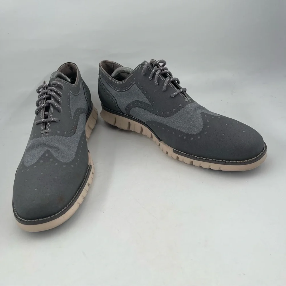 Cole Haan Men’s Zerogrand Embrostitch - SZ 12 M - Blue Wingtip Oxford Sneaker